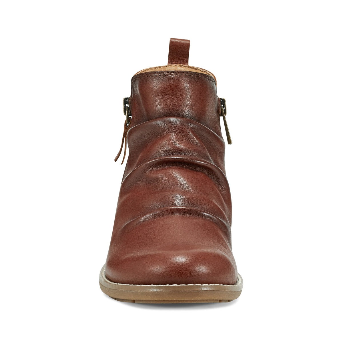 Nadya Round Toe Ruched Casual Booties - Earth Shoes Recommended