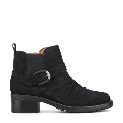 Zane Suede Ruched Booties - Earth Shoes New