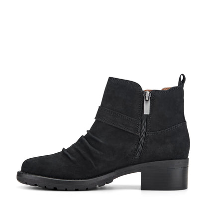 Zane Suede Ruched Booties - Earth Shoes New
