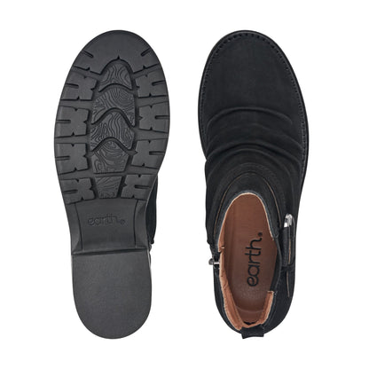 Zane Suede Ruched Booties - Earth Shoes New