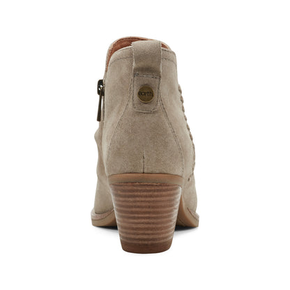 Chandy Suede Ruched Booties - Earth Shoes Recommended