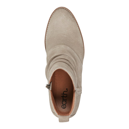 Chandy Suede Ruched Booties - Earth Shoes Recommended