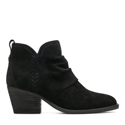 Chandy Suede Ruched Booties - Earth Shoes Exclusive
