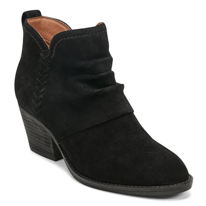 Chandy Suede Ruched Booties - Earth Shoes Exclusive