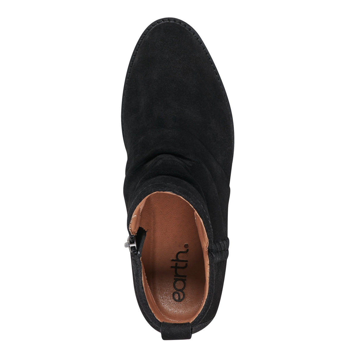 Chandy Suede Ruched Booties - Earth Shoes Exclusive
