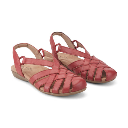 Berri Woven Casual Round Toe Slip-on Sandals - Earth Shoes Premium