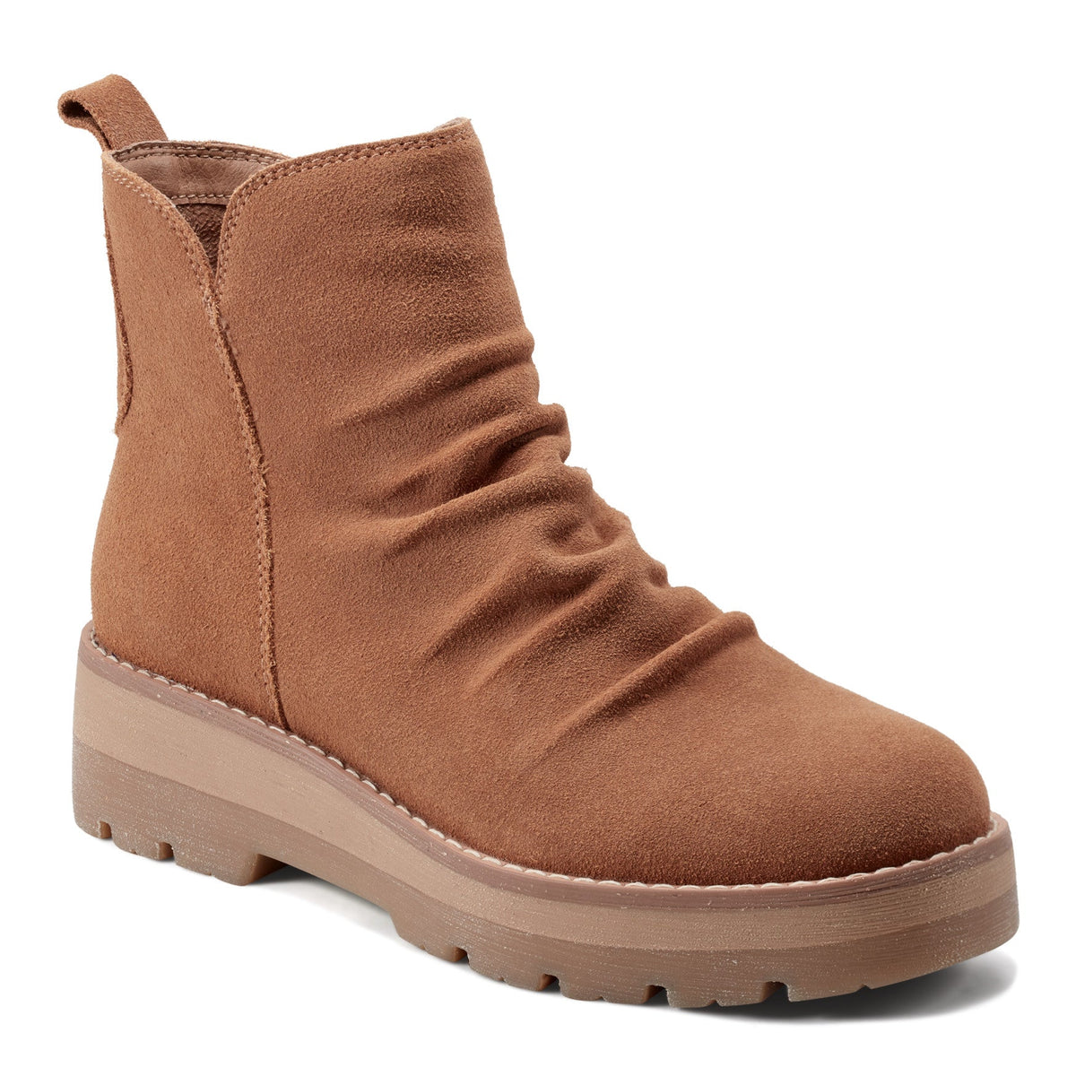 Yonder Waterproof Ruched Lug Sole Casual Booties - Earth Shoes New