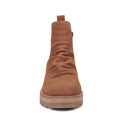 Yonder Waterproof Ruched Lug Sole Casual Booties - Earth Shoes New