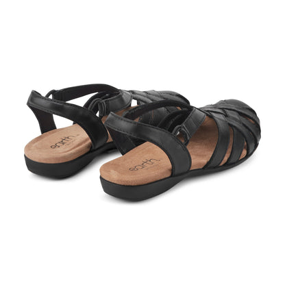 Berri Woven Casual Round Toe Slip-on Sandals - Earth Shoes Popular