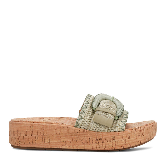 Samsy Casual Slip-on Wedge Platform Sandals - Earth Shoes Recommended