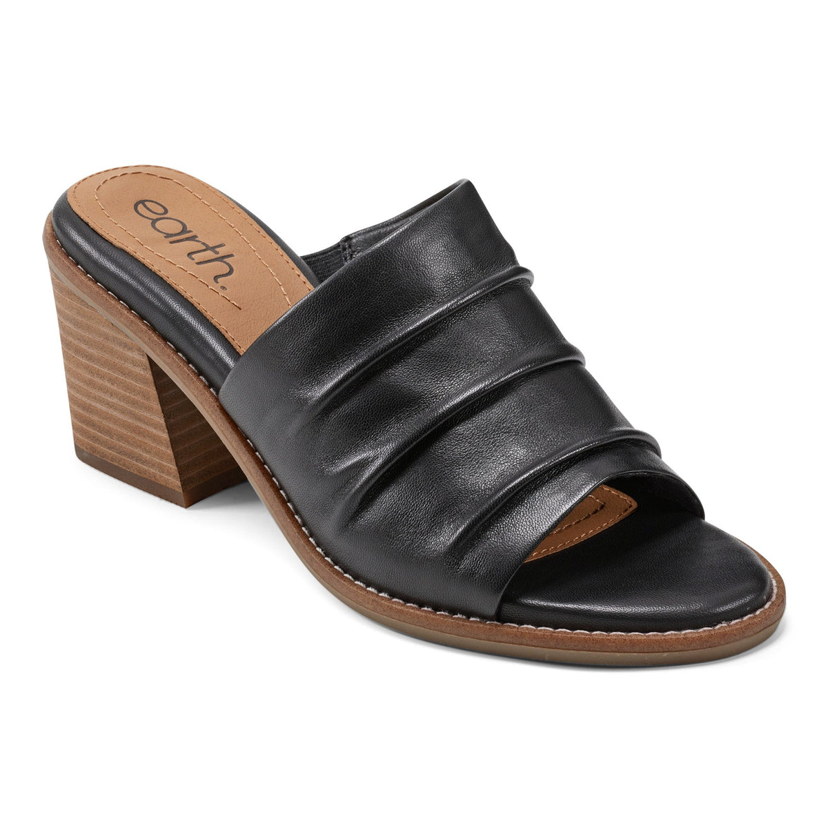 Adara Ruched Slip-On Dress Sandals - Earth Shoes Signature