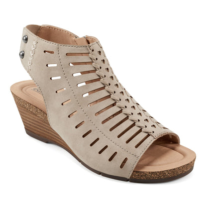 Hana Round Toe Laser Cut Dress Sandals - Earth Shoes Premium