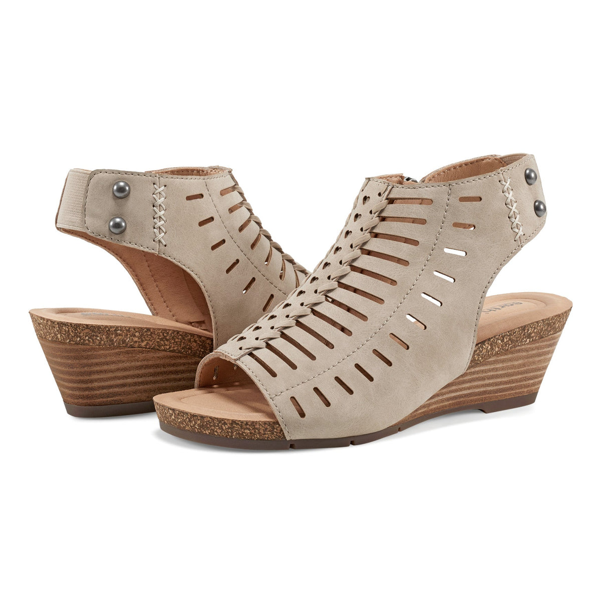 Hana Round Toe Laser Cut Dress Sandals - Earth Shoes Premium