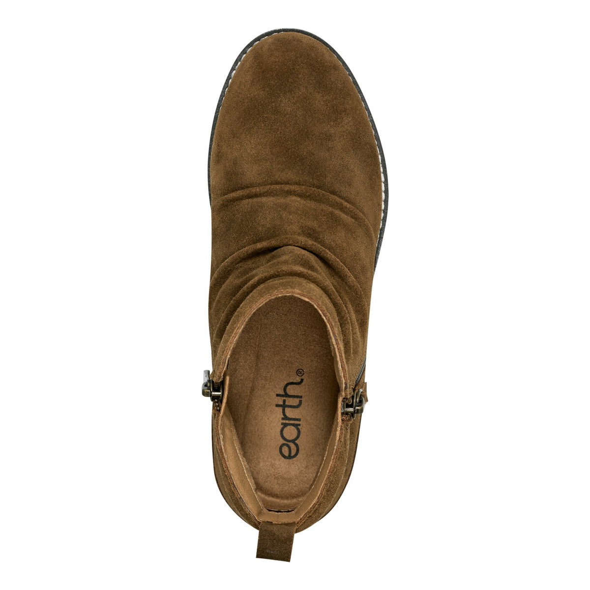 Nadya Round Toe Ruched Casual Booties - Earth Shoes Recommended