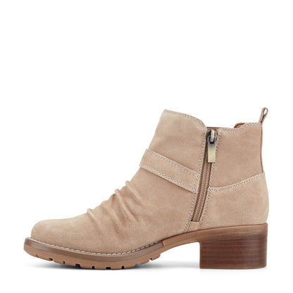 Zane Suede Ruched Booties - Earth Shoes Exclusive