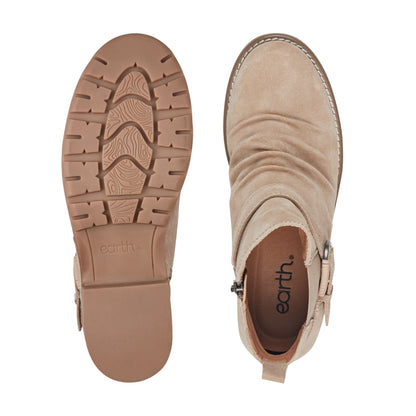 Zane Suede Ruched Booties - Earth Shoes Exclusive