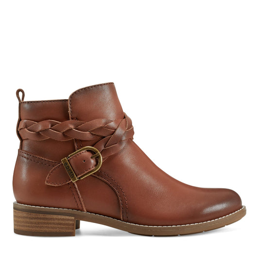 Nicole Round Toe Stacked Heel Casual Booties - Earth Shoes Signature
