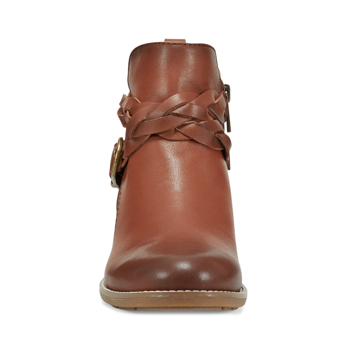 Nicole Round Toe Stacked Heel Casual Booties - Earth Shoes Signature