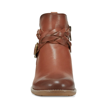Nicole Round Toe Stacked Heel Casual Booties - Earth Shoes Signature