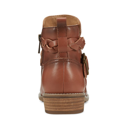 Nicole Round Toe Stacked Heel Casual Booties - Earth Shoes Signature