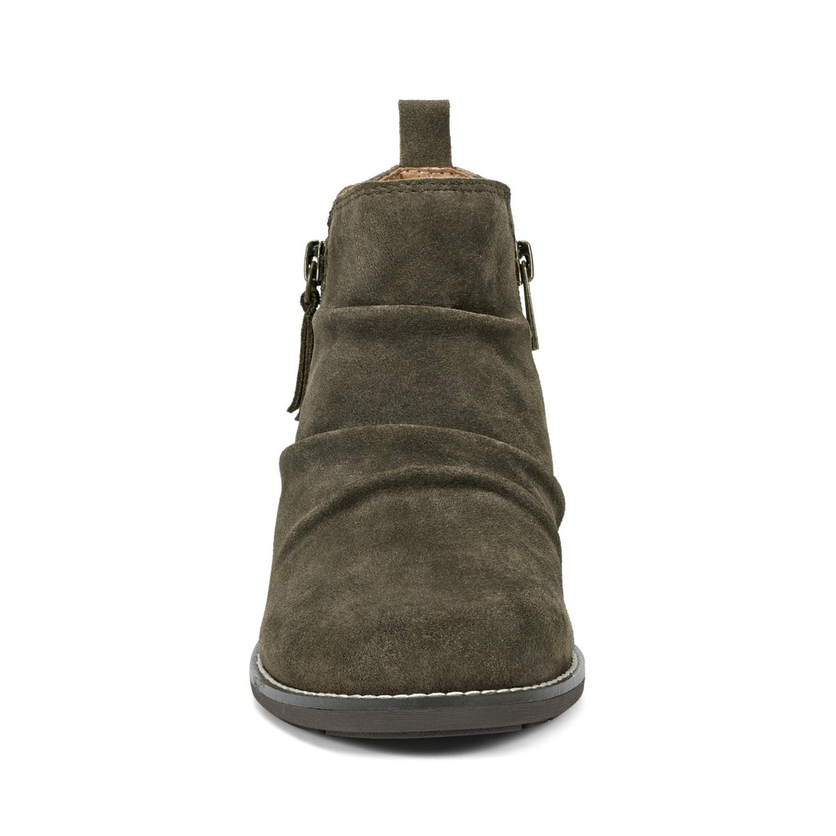 Nadya Round Toe Ruched Casual Booties - Earth Shoes New