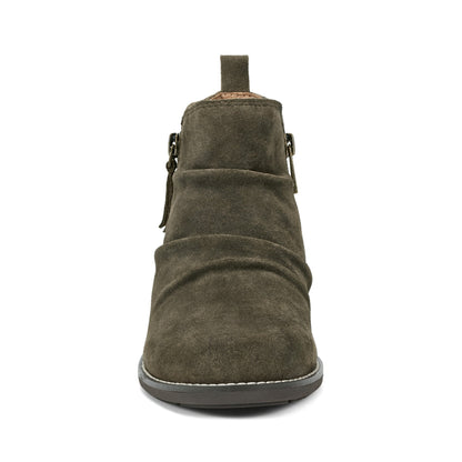 Nadya Round Toe Ruched Casual Booties - Earth Shoes New