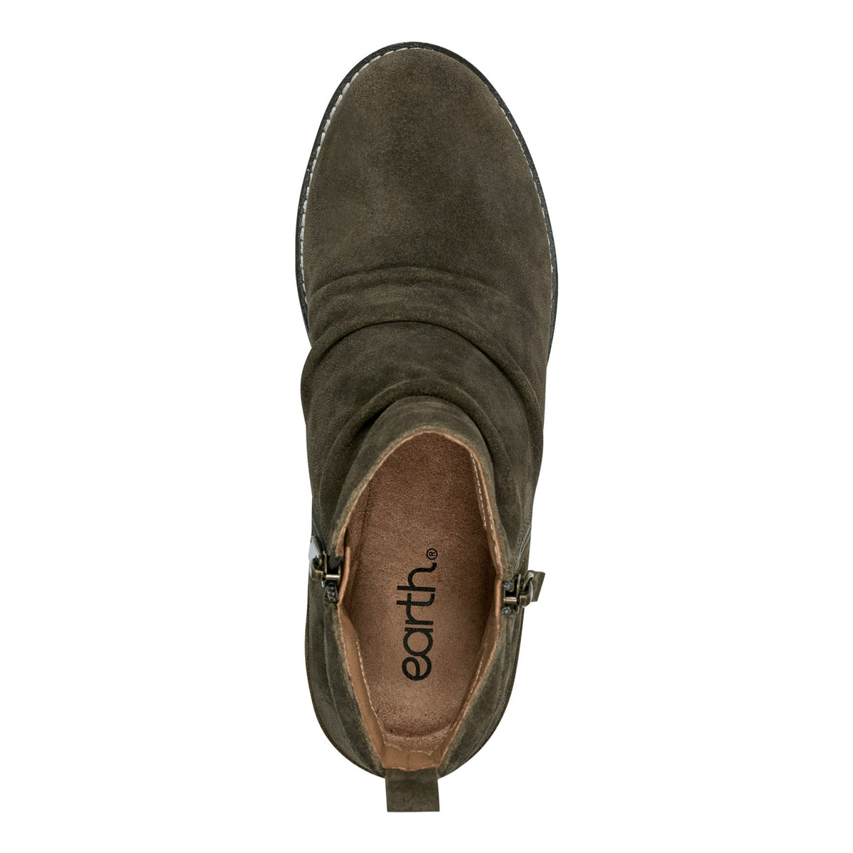 Nadya Round Toe Ruched Casual Booties - Earth Shoes New