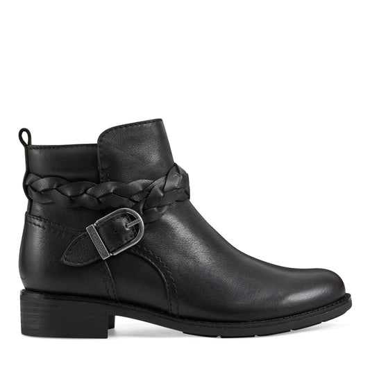 Nicole Round Toe Stacked Heel Casual Booties - Earth Shoes Popular