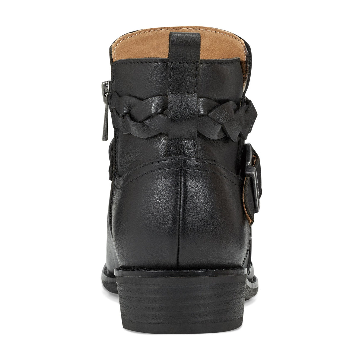 Nicole Round Toe Stacked Heel Casual Booties - Earth Shoes Popular