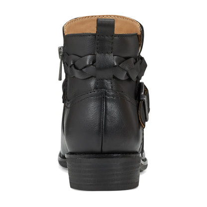 Nicole Round Toe Stacked Heel Casual Booties - Earth Shoes Popular