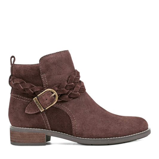 Nicole Round Toe Stacked Heel Casual Booties - Earth Shoes Recommended