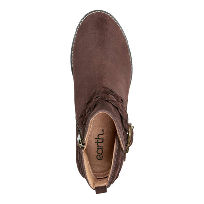 Nicole Round Toe Stacked Heel Casual Booties - Earth Shoes Recommended