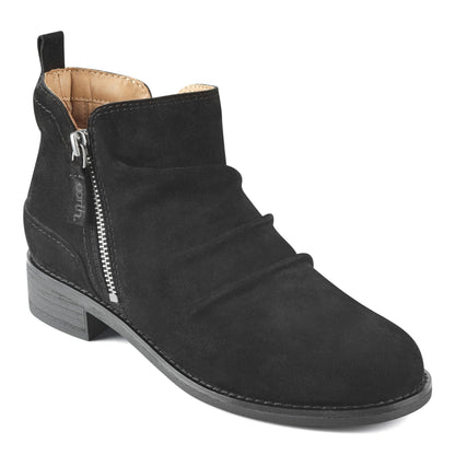 Nadya Round Toe Ruched Casual Booties - Earth Shoes Exclusive