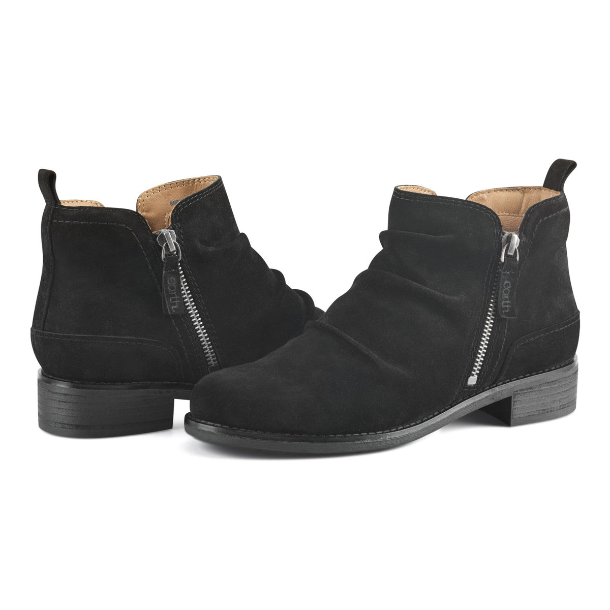 Nadya Round Toe Ruched Casual Booties - Earth Shoes Exclusive