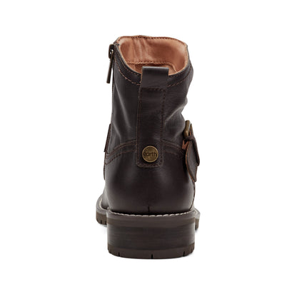 Thrill Leather Ruched Booties - Earth Shoes Signature