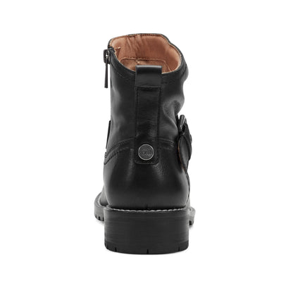 Thrill Leather Ruched Booties - Earth Shoes New