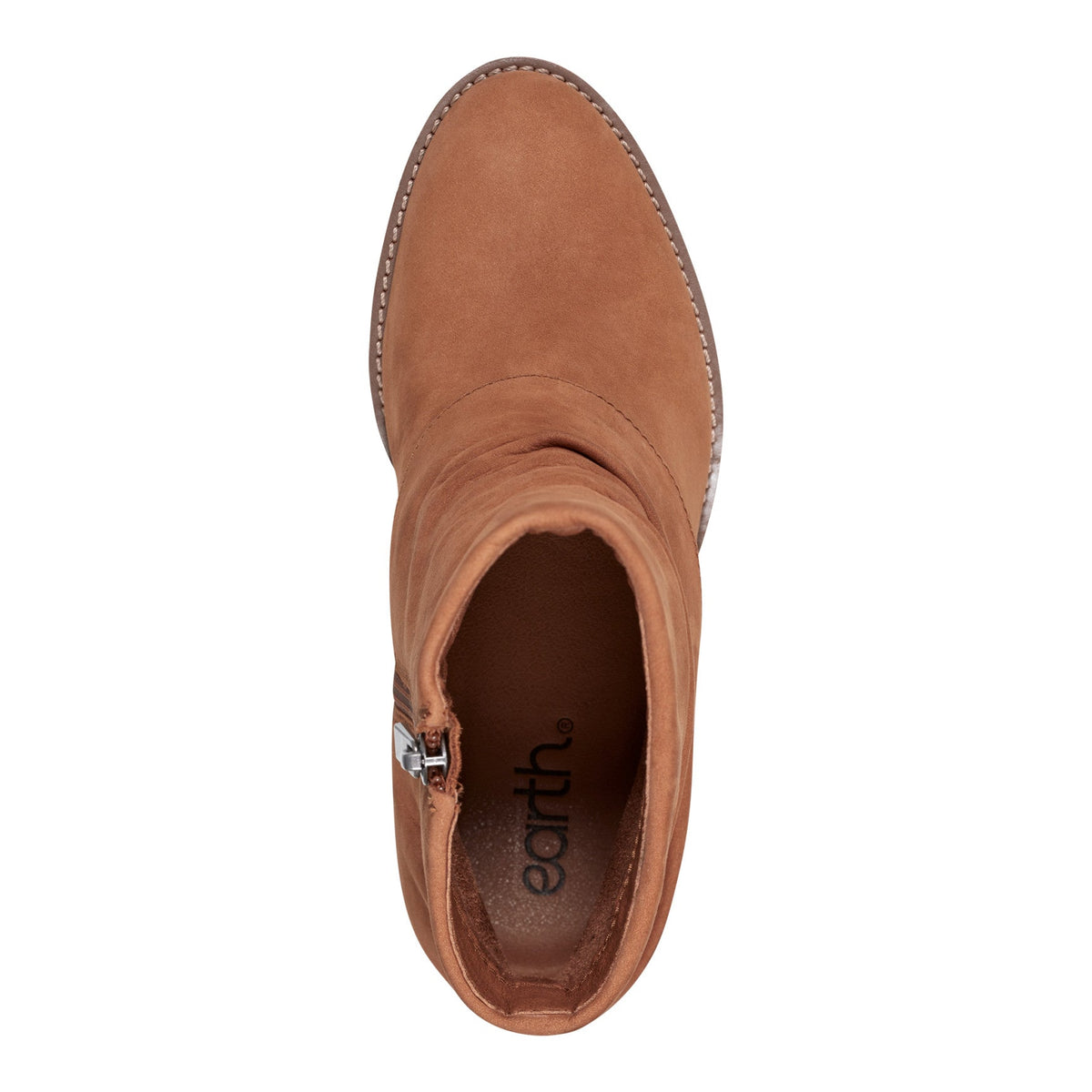 Savvy Block Heel Ruched Casual Booties - Earth Shoes Featured