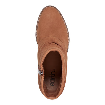 Savvy Block Heel Ruched Casual Booties - Earth Shoes Featured