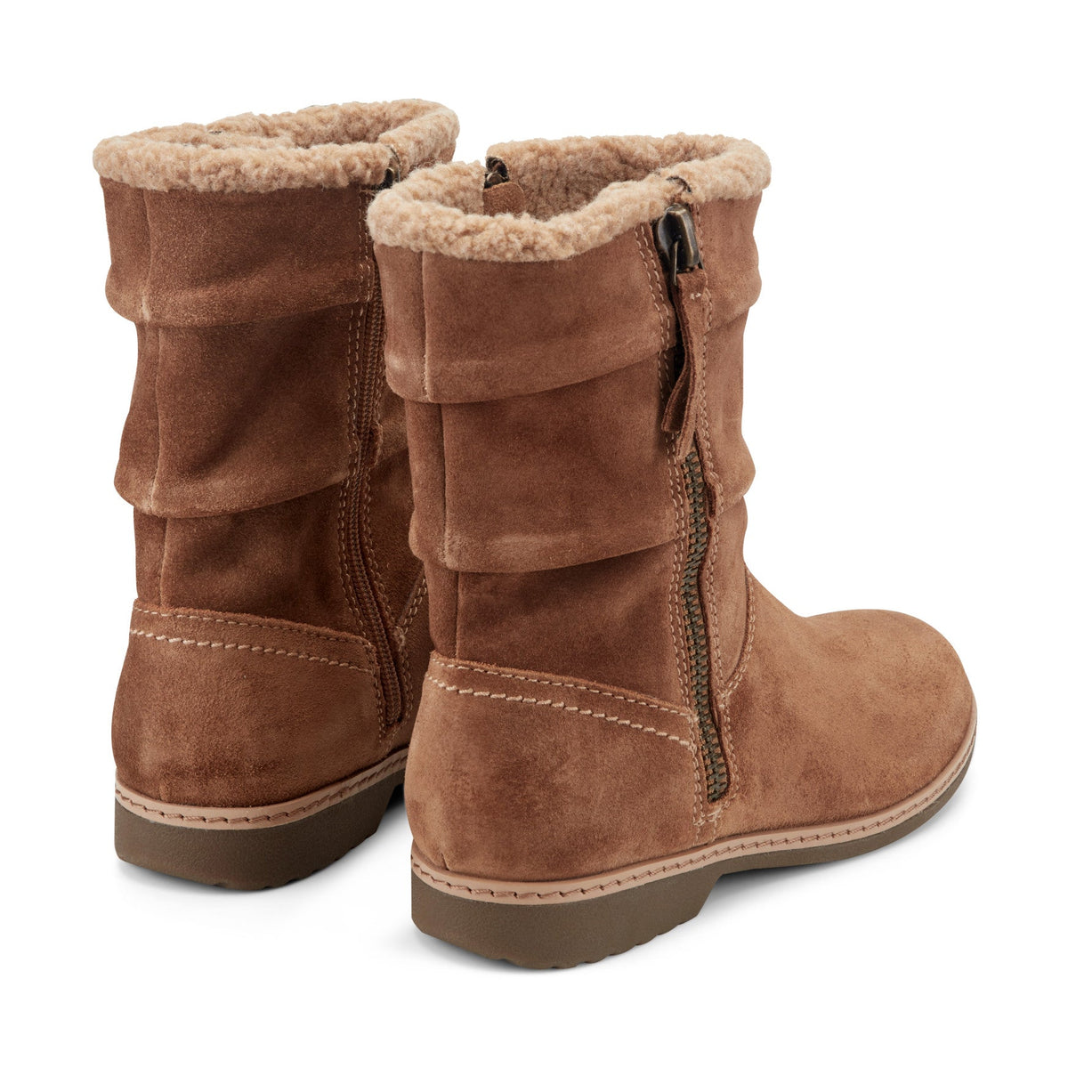Hyland Water Repellent Suede Booties - Earth Shoes Popular