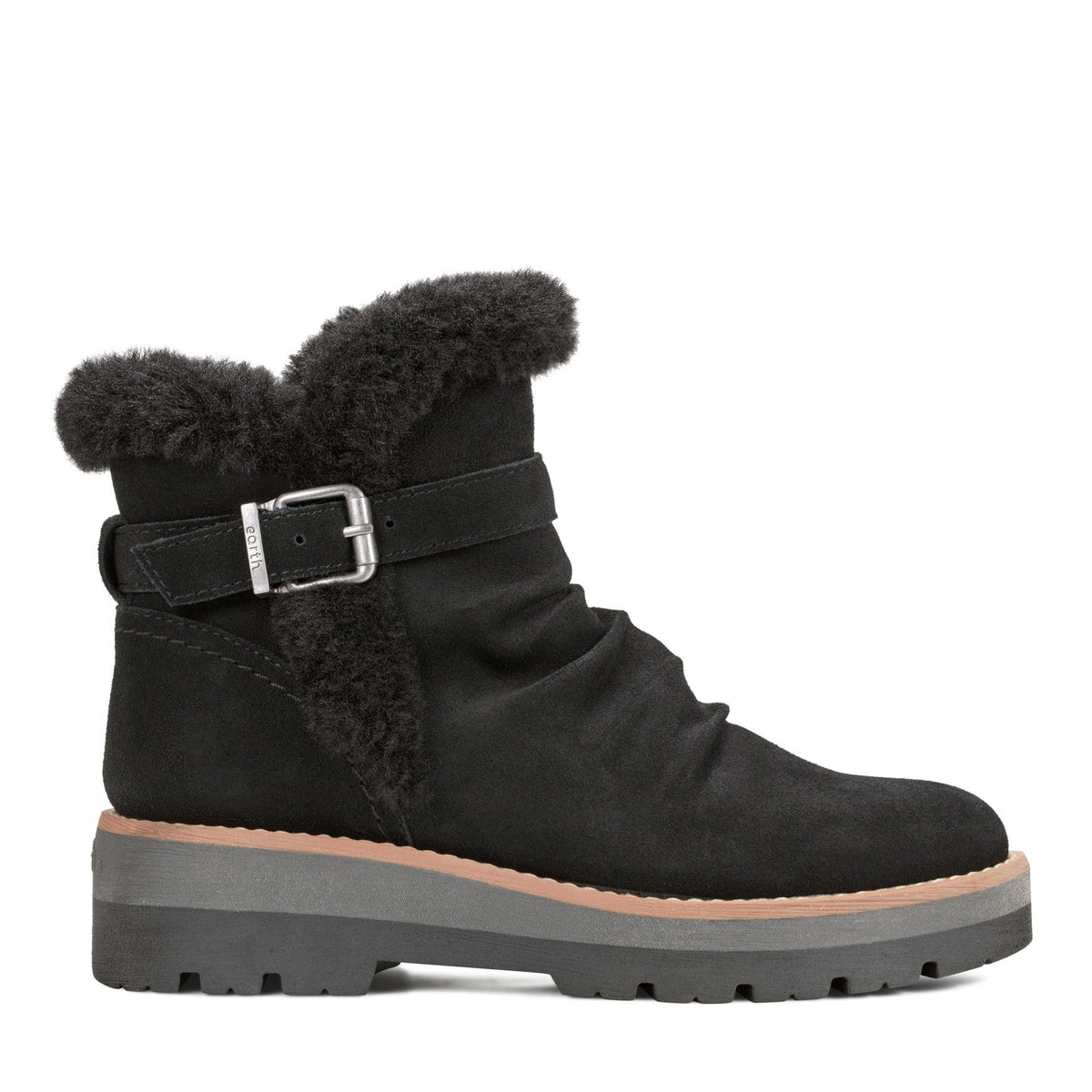 Yara Waterproof Suede Lug Sole Ankle Booties - Earth Shoes Trending