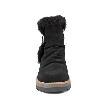 Yara Waterproof Suede Lug Sole Ankle Booties - Earth Shoes Trending