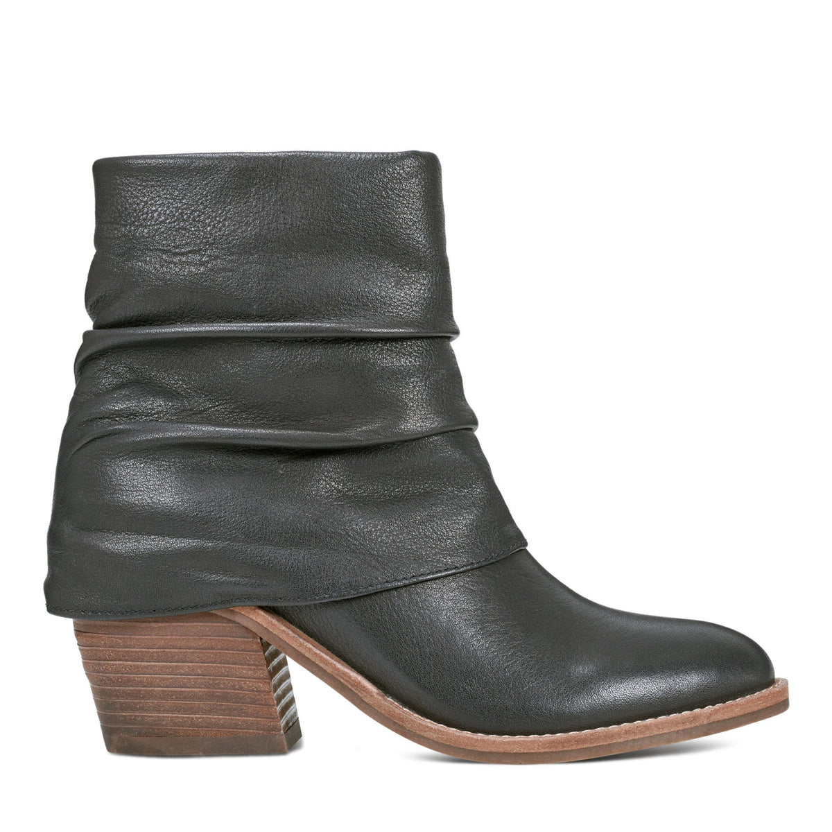 Savvy Block Heel Ruched Casual Booties - Earth Shoes Best Seller