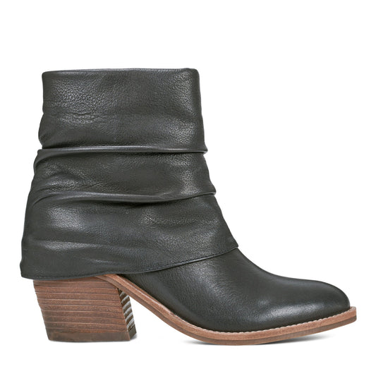 Savvy Block Heel Ruched Casual Booties - Earth Shoes Best Seller