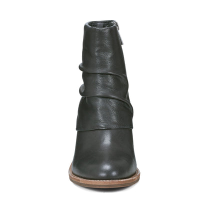 Savvy Block Heel Ruched Casual Booties - Earth Shoes Best Seller