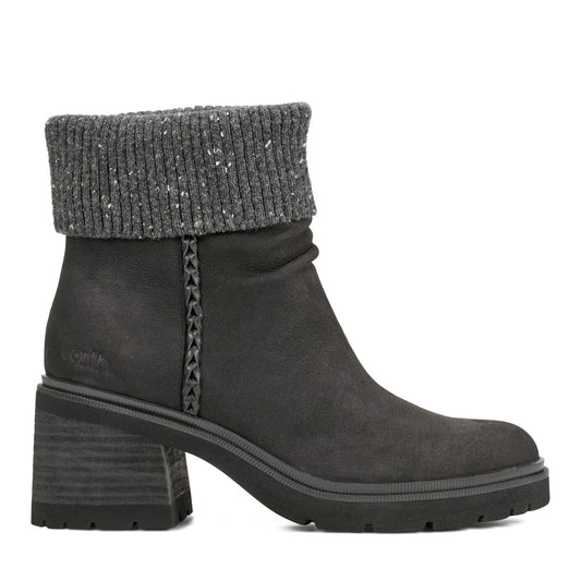 Gresa Waterproof Block Heel Round Toe Casual Booties - Earth Shoes Recommended