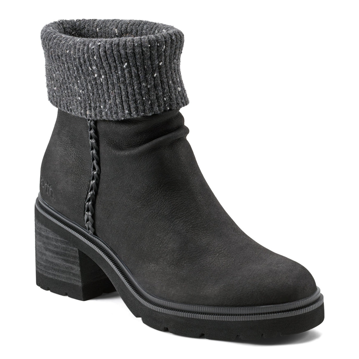 Gresa Waterproof Block Heel Round Toe Casual Booties - Earth Shoes Recommended