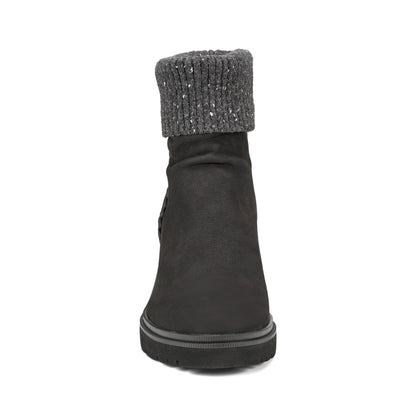 Gresa Waterproof Block Heel Round Toe Casual Booties - Earth Shoes Recommended