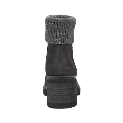 Gresa Waterproof Block Heel Round Toe Casual Booties - Earth Shoes Recommended