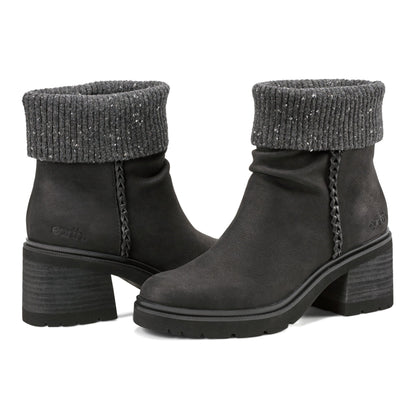 Gresa Waterproof Block Heel Round Toe Casual Booties - Earth Shoes Recommended