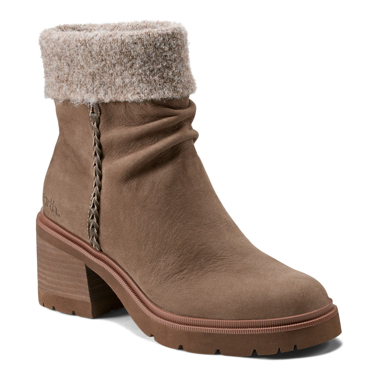 Gresa Waterproof Block Heel Round Toe Casual Booties - Earth Shoes Exclusive